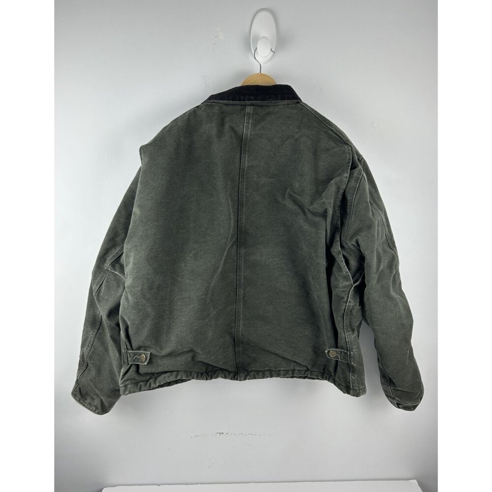 Carhartt Faded J22 MOS Moss Green Arctic Jacket Size 2XL XXL WORKWEAR DUCK - Picture 2 of 16
